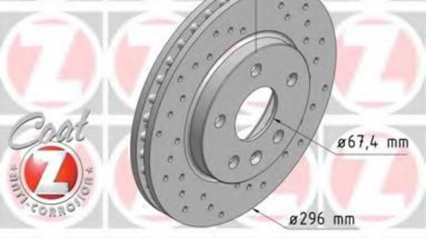 Disc frana SAAB 9-5 (YS3G) (2010 - 2012) ZIMMERMANN 430.2614.52 piesa NOUA