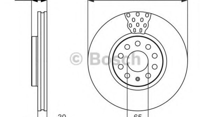 Disc frana SEAT ALHAMBRA (710, 711) (2010 - 2016) BOSCH 0 986 479 735 piesa NOUA