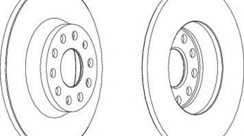 Disc frana SEAT ALHAMBRA (710, 711) (2010 - 2016) FERODO DDF1306 piesa NOUA