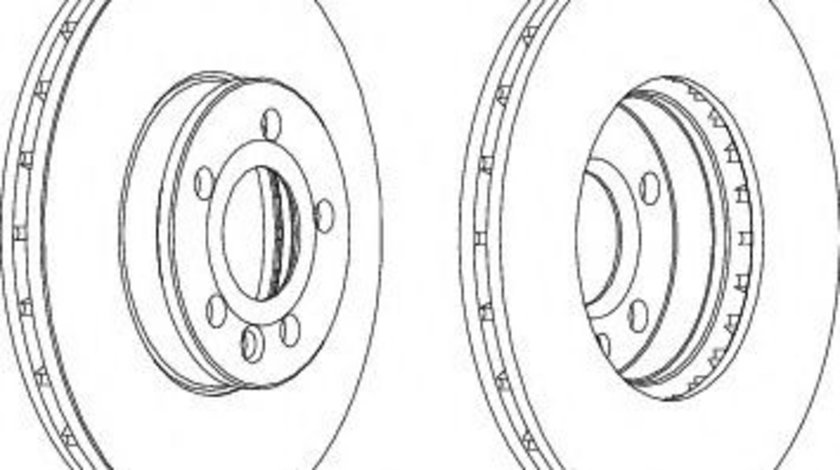 Disc frana SEAT ALHAMBRA (7V8, 7V9) (1996 - 2010) FERODO DDF1559 piesa NOUA