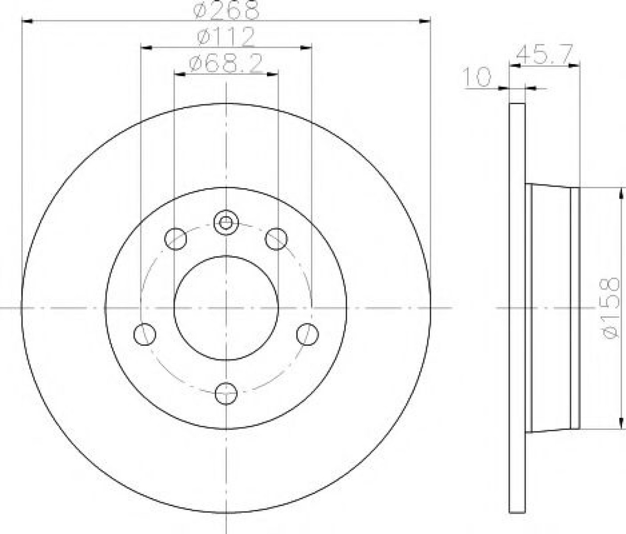 Disc frana SEAT ALHAMBRA (7V8, 7V9) (1996 - 2010) TEXTAR 92074303 piesa NOUA