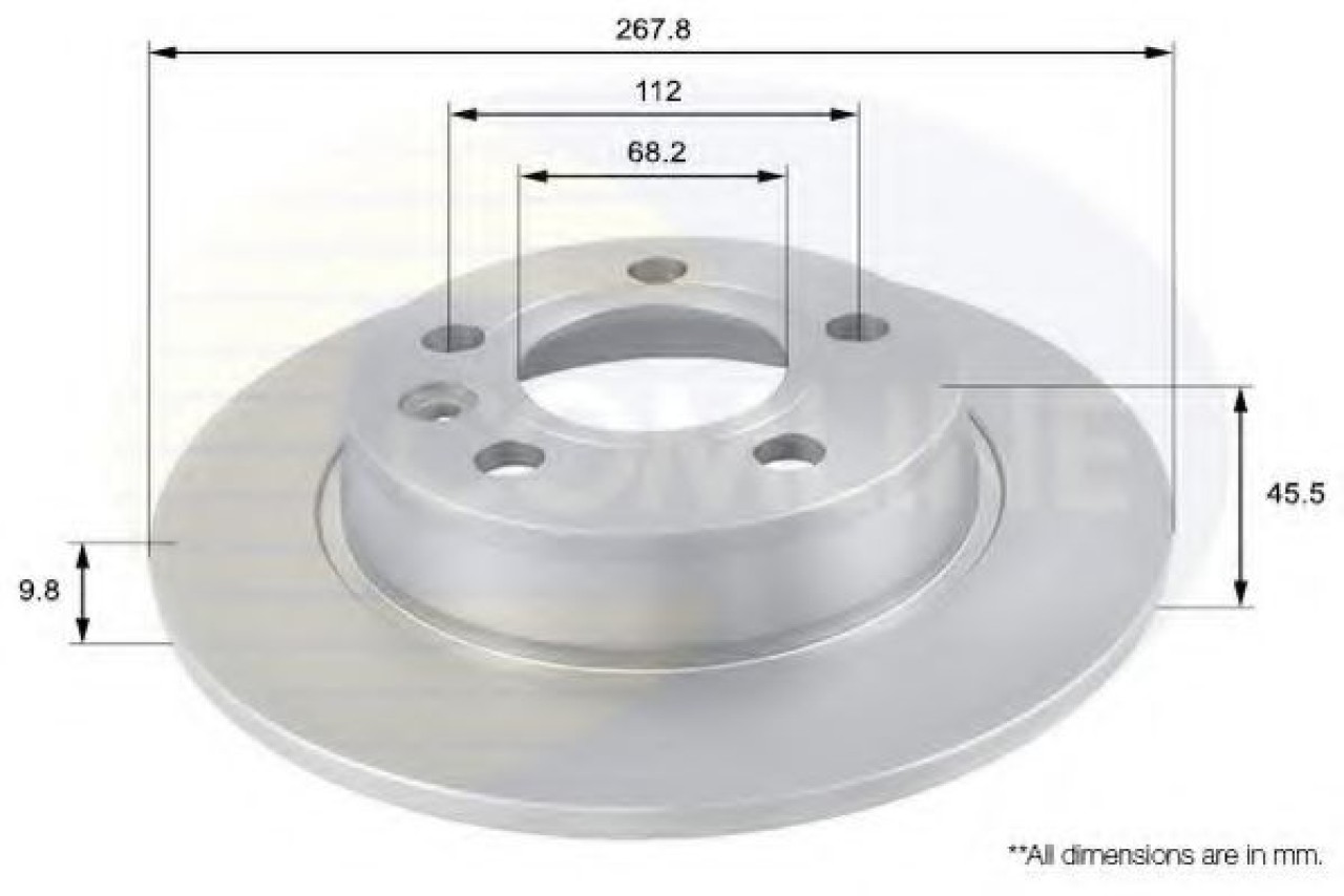 Disc frana SEAT ALHAMBRA (7V8, 7V9) (1996 - 2010) COMLINE ADC1429 piesa NOUA