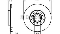 Disc frana SEAT ALTEA (5P1) (2004 - 2016) BOSCH 0 ...