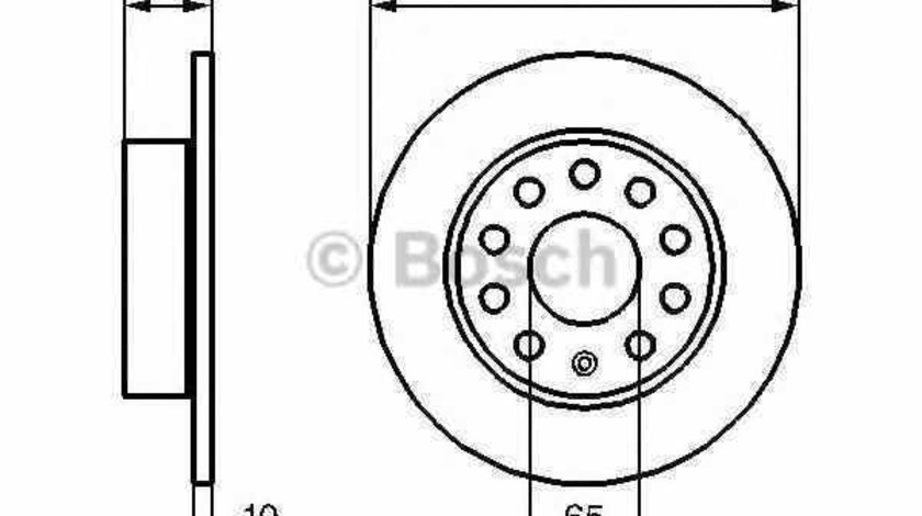 Disc frana SEAT ALTEA 5P1 BOSCH 0 986 479 099