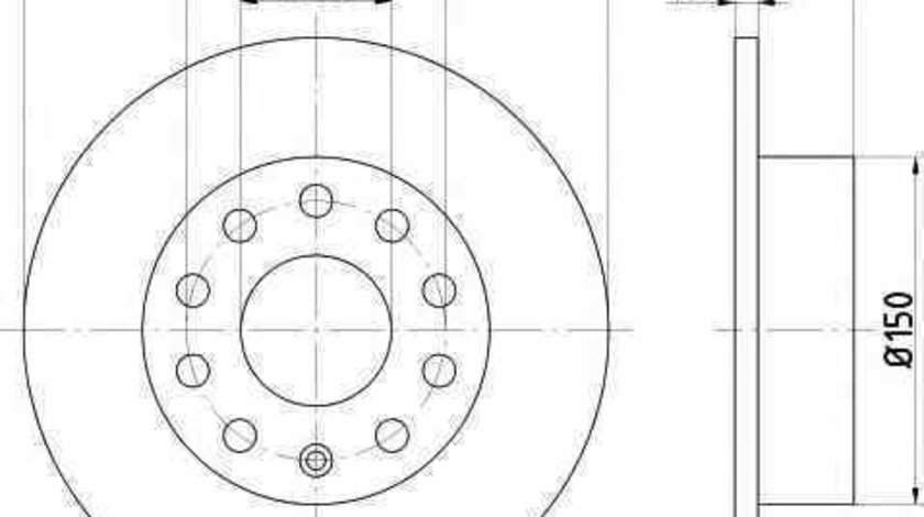 Disc frana SEAT ALTEA 5P1 TEXTAR 92120903