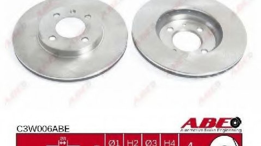 Disc frana SEAT AROSA (6H) (1997 - 2004) ABE C3W006ABE piesa NOUA