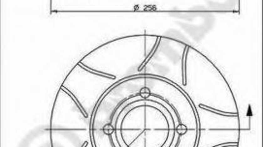 Disc frana SEAT AROSA (6H) (1997 - 2004) BREMBO 09.5166.75 piesa NOUA