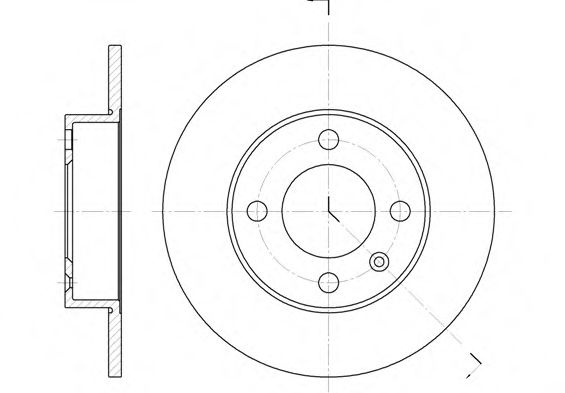 Disc frana SEAT AROSA (6H) (1997 - 2004) REMSA 6616.00 piesa NOUA