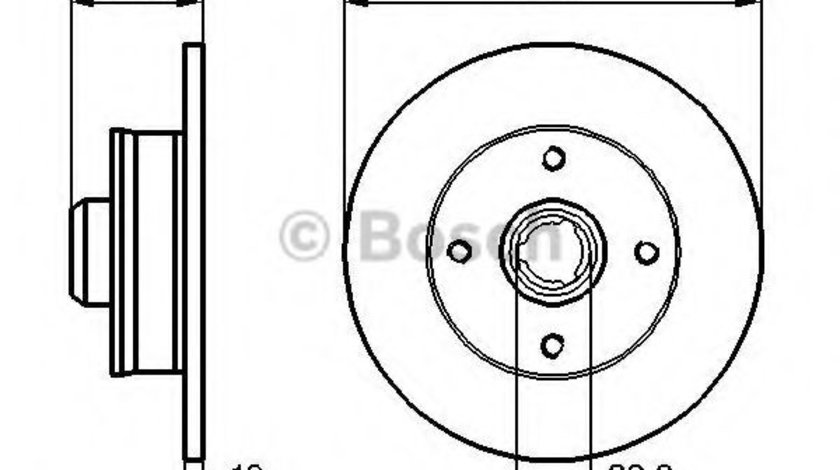 Disc frana SEAT CORDOBA (6K1, 6K2) (1993 - 1999) BOSCH 0 986 478 331 piesa NOUA