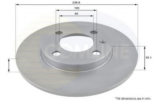 Disc frana SEAT CORDOBA (6K1, 6K2) (1993 - 1999) COMLINE ADC1402 piesa NOUA
