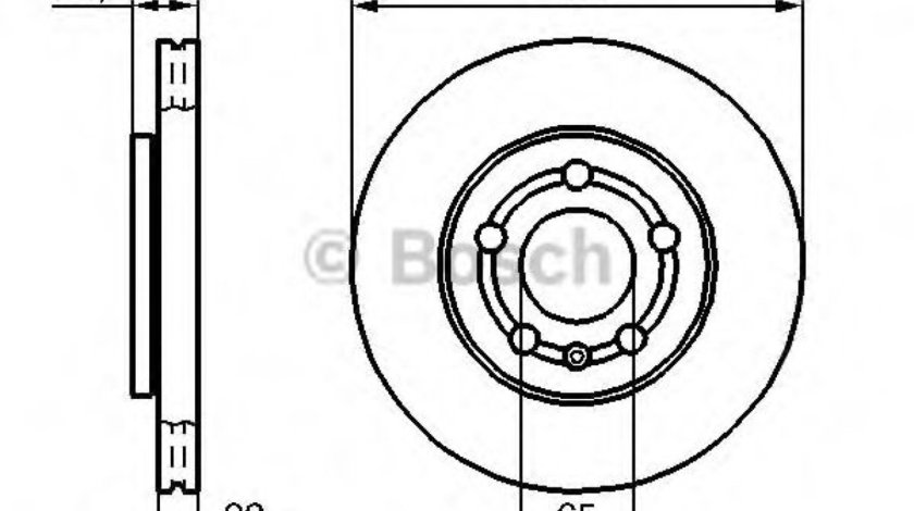 Disc frana SEAT CORDOBA (6L2) (2002 - 2009) BOSCH 0 986 478 853 piesa NOUA