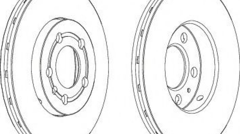 Disc frana SEAT CORDOBA (6L2) (2002 - 2009) FERODO DDF927 piesa NOUA