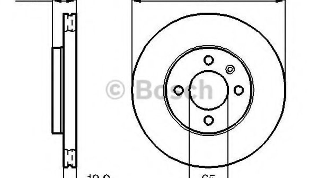 Disc frana SEAT CORDOBA Vario (6K5) (1996 - 1999) BOSCH 0 986 478 308 piesa NOUA