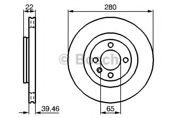 Disc frana SEAT CORDOBA Vario (6K5) (1999 - 2002) BOSCH 0 986 478 508 piesa NOUA