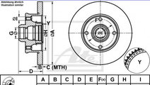 Disc frana SEAT IBIZA II (6K1) (1993 - 1999) ATE 2...