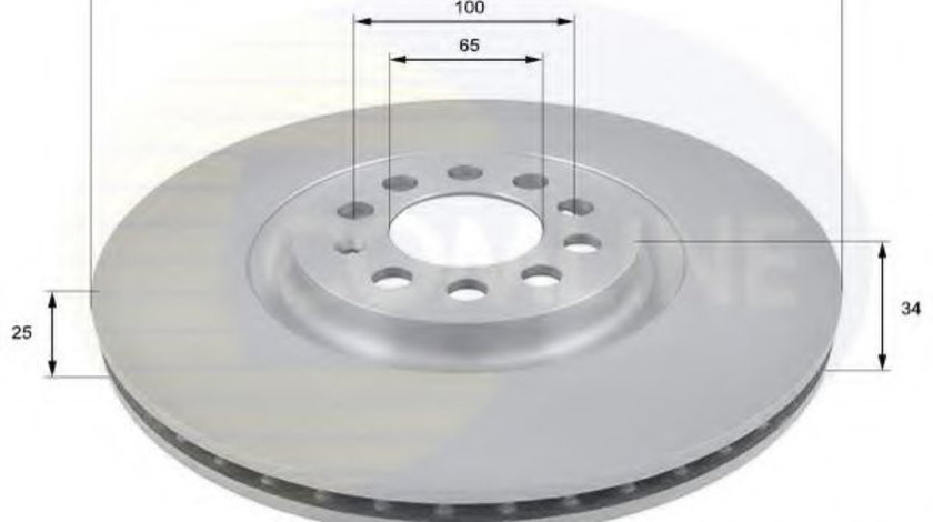 Disc frana SEAT IBIZA V ST (6J8, 6P8) (2010 - 2016) COMLINE ADC1438V piesa NOUA