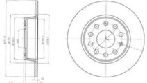 Disc frana SEAT LEON (1P1) (2005 - 2012) DELPHI BG...