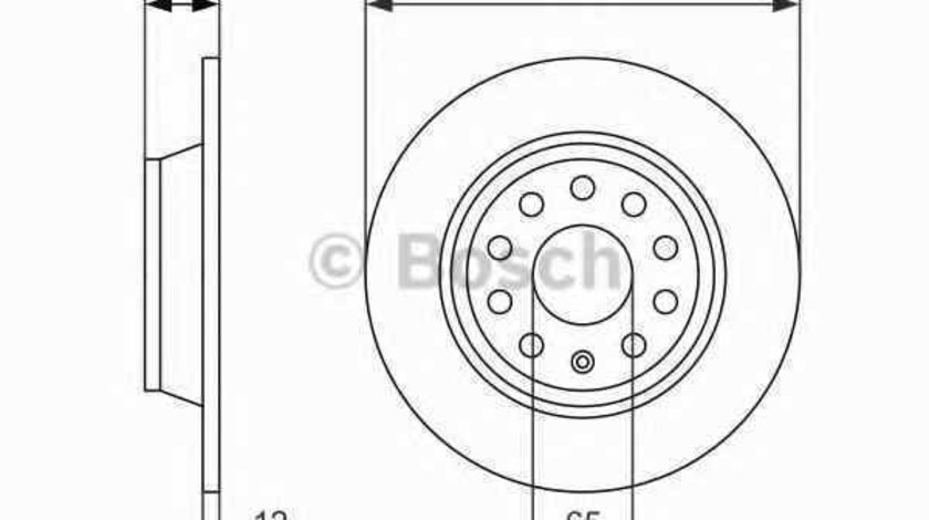 Disc frana SEAT LEON 1P1 BOSCH 0 986 479 247