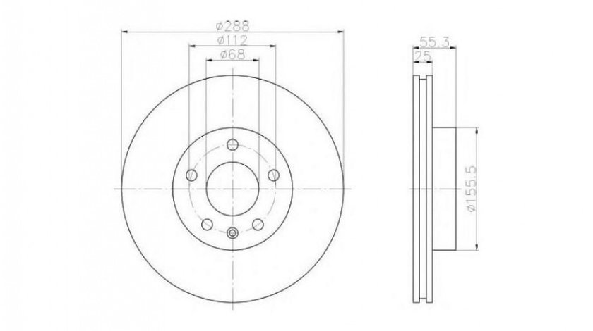 Disc frana Seat SEAT ALHAMBRA (7V8, 7V9) 1996-2010 #2 09693410