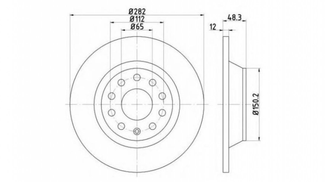 Disc frana Seat SEAT LEON (1P1) 2005-2012 #2 08A20210