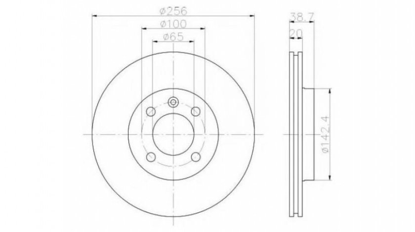 Disc frana Seat SEAT TOLEDO (1L) 1991-1999 #2 09516610