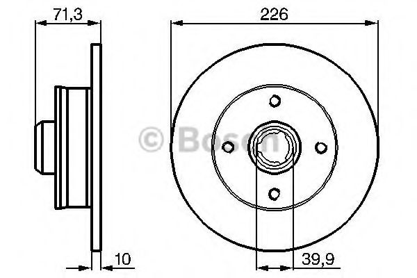 Disc frana SEAT TOLEDO I (1L) (1991 - 1999) BOSCH 0 986 478 331 piesa NOUA