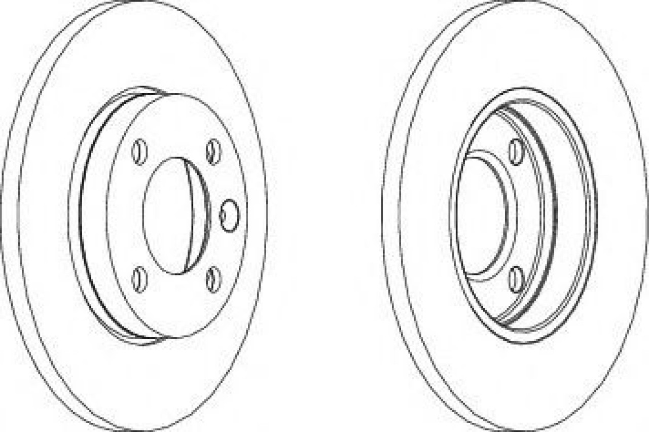 Disc frana SEAT TOLEDO I (1L) (1991 - 1999) FERODO DDF103 piesa NOUA