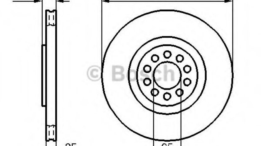 Disc frana SEAT TOLEDO II (1M2) (1998 - 2006) BOSCH 0 986 478 467 piesa NOUA