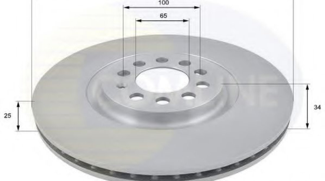 Disc frana SEAT TOLEDO II (1M2) (1998 - 2006) COMLINE ADC1438V piesa NOUA