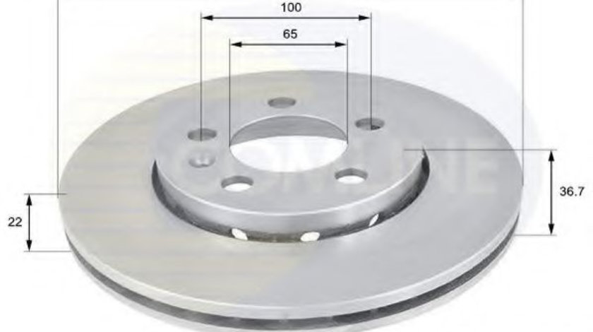 Disc frana SEAT TOLEDO II (1M2) (1998 - 2006) COMLINE ADC1407V piesa NOUA