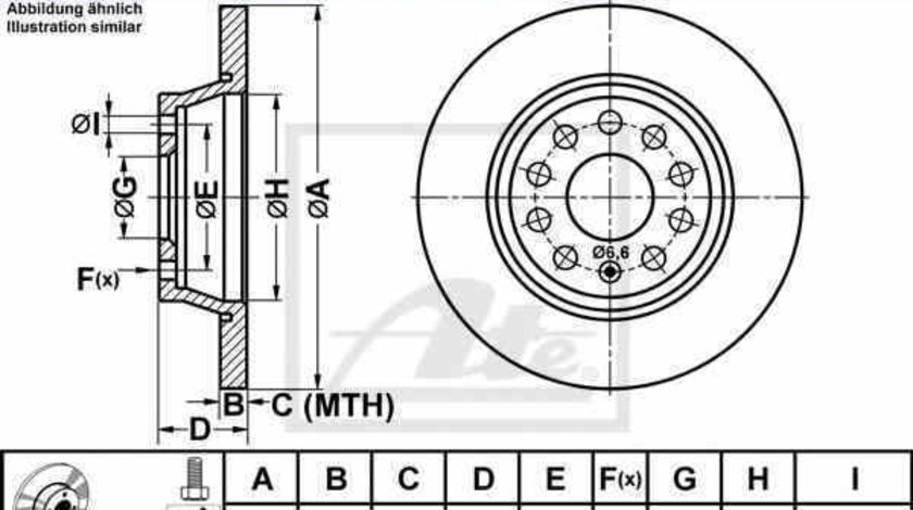 Disc frana SEAT TOLEDO III 5P2 ATE 24.0112-0169.1