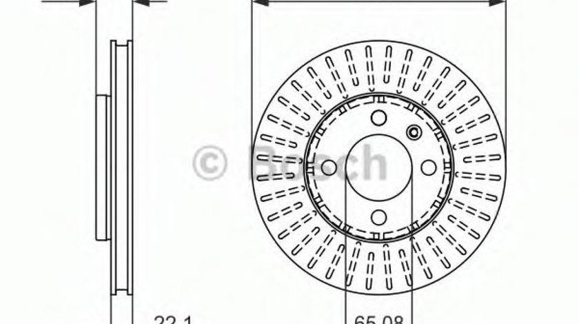 Disc frana SKODA CITIGO (2011 - 2016) BOSCH 0 986 479 776 piesa NOUA