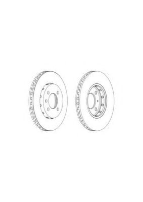 Disc frana SKODA CITIGO (2011 - 2016) FERODO DDF2184 piesa NOUA