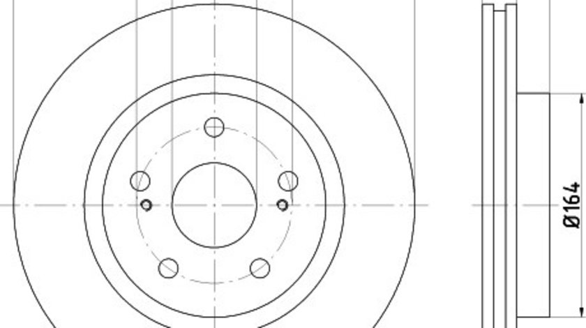 Disc frana SKODA CITIGO (2011 - 2016) KRIEGER 0950004135 piesa NOUA