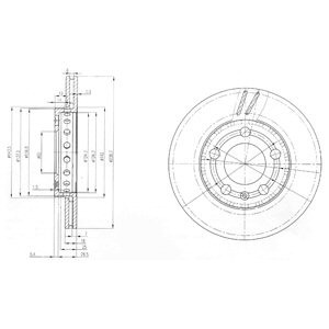 Disc frana SKODA FABIA I Combi (6Y5) (2000 - 2007) KRIEGER 0950004015 piesa NOUA