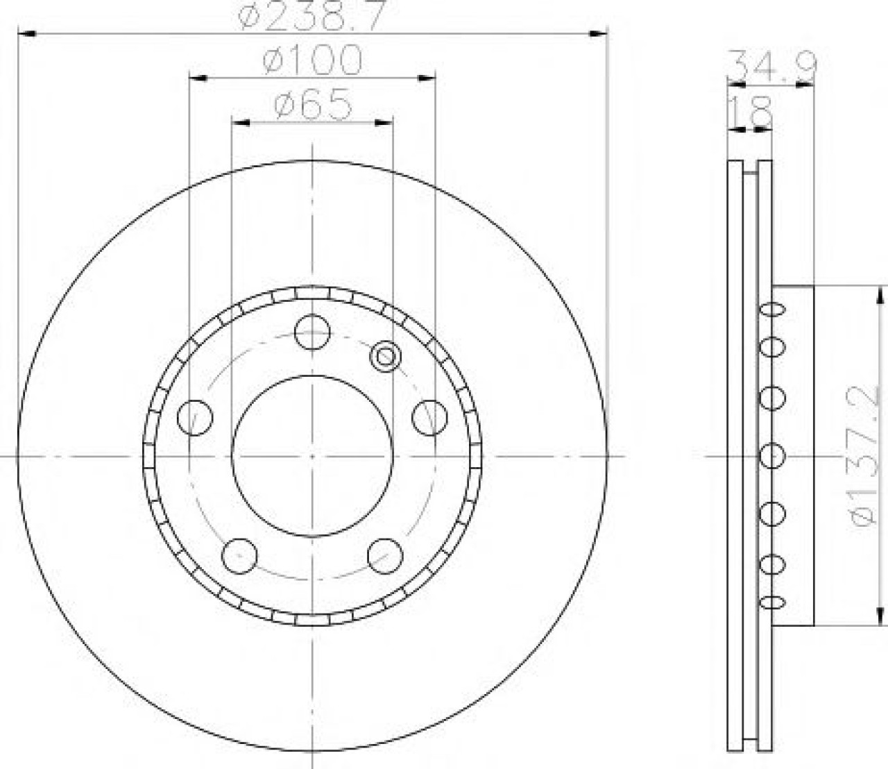 Disc frana SKODA FABIA I Combi (6Y5) (2000 - 2007) TEXTAR 92106803 piesa NOUA