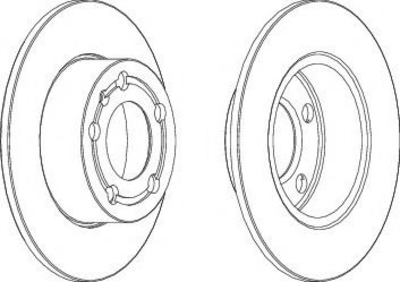 Disc frana SKODA FABIA I Limuzina (6Y3) (1999 - 2007) FERODO DDF929 piesa NOUA