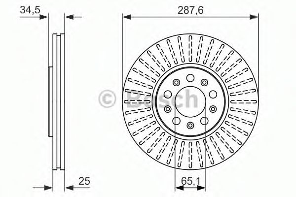 Disc frana SKODA FABIA II Combi (2007 - 2014) BOSCH 0 986 479 914 piesa NOUA