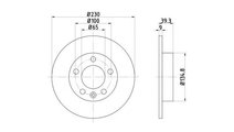 Disc frana Skoda FABIA limuzina (6Y3) 1999-2007 #2...