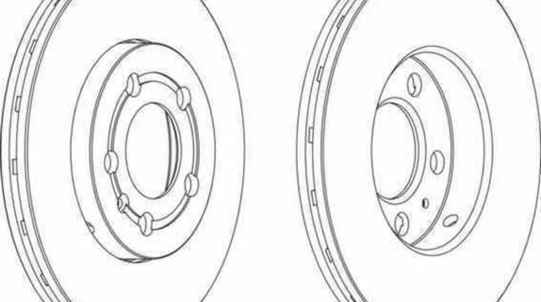 Disc frana SKODA OCTAVIA 1U2 FERODO DDF927