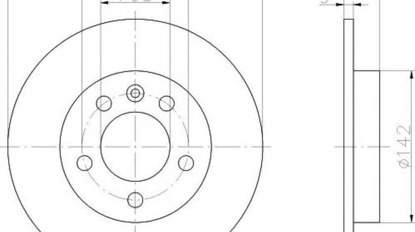 Disc frana SKODA OCTAVIA I (1U2) (1996 - 2010) TEXTAR 92105803 piesa NOUA