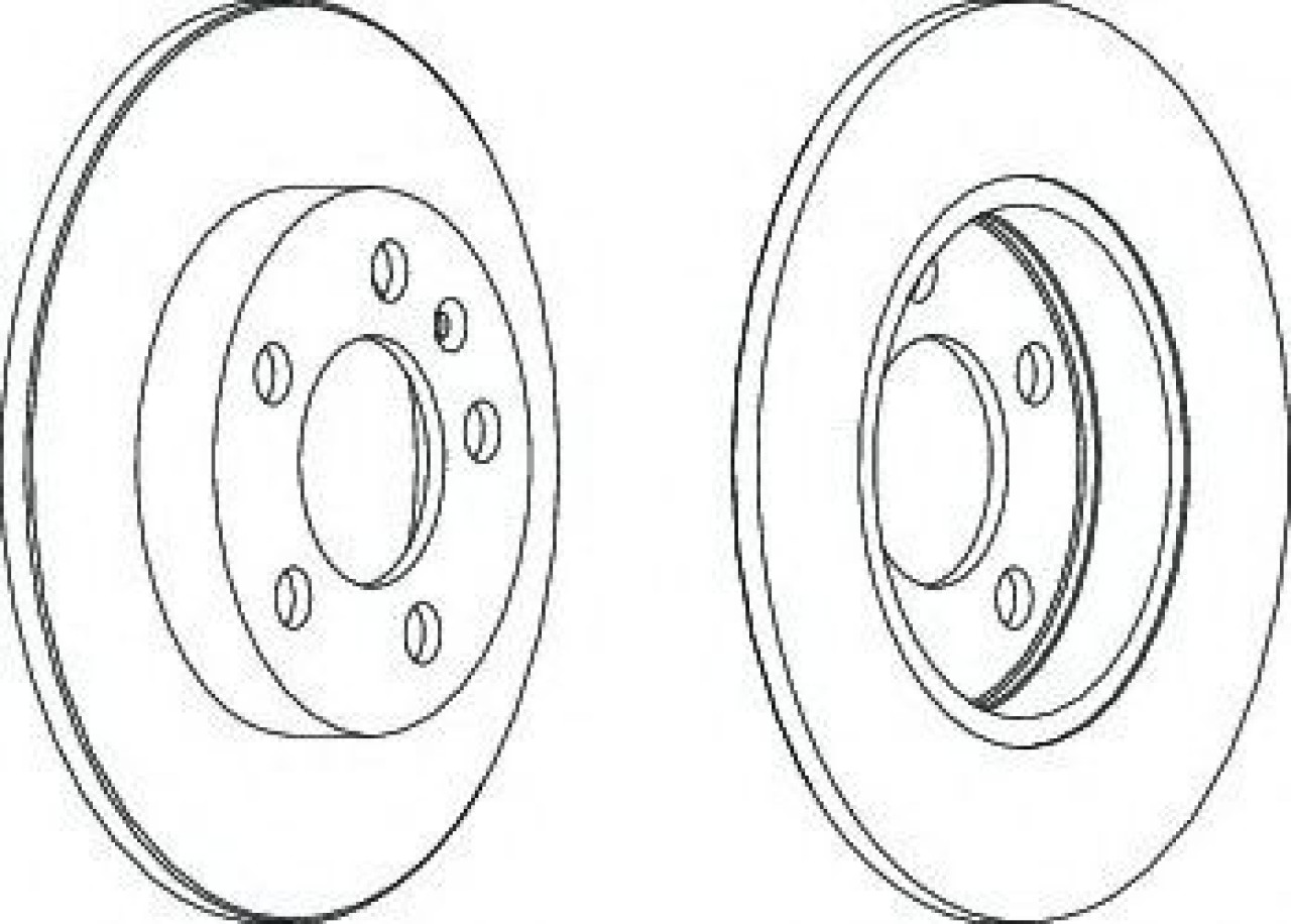 Disc frana SKODA OCTAVIA I Combi (1U5) (1998 - 2010) FERODO DDF1155C piesa NOUA