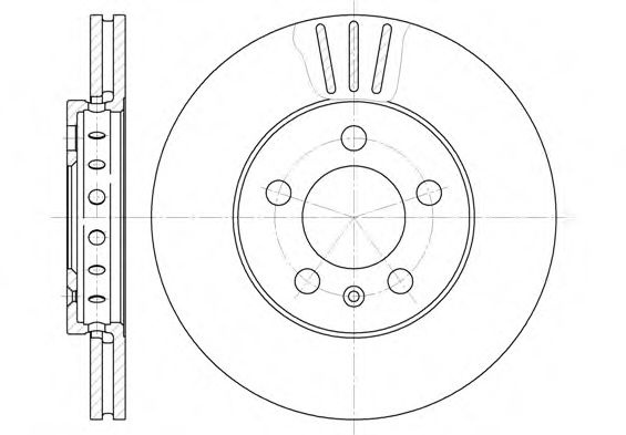 Disc frana SKODA OCTAVIA I Combi (1U5) (1998 - 2010) REMSA 6545.10 piesa NOUA