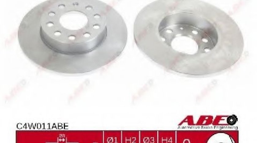 Disc frana SKODA OCTAVIA II (1Z3) (2004 - 2013) ABE C4W011ABE piesa NOUA