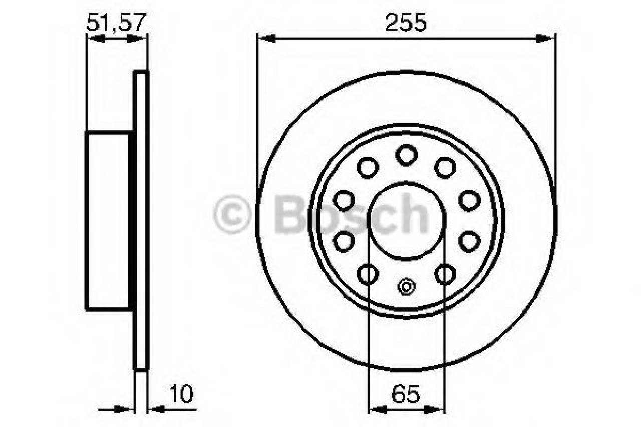 Disc frana SKODA OCTAVIA II (1Z3) (2004 - 2013) BOSCH 0 986 479 099 piesa NOUA