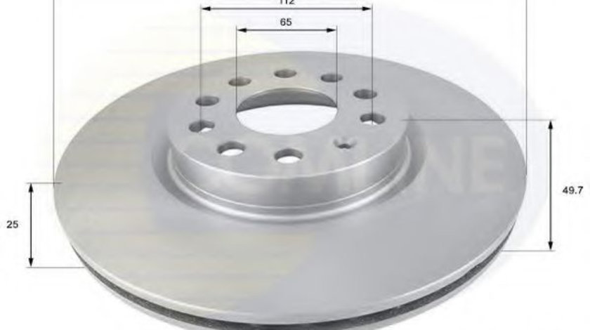 Disc frana SKODA OCTAVIA II (1Z3) (2004 - 2013) COMLINE ADC1449V piesa NOUA