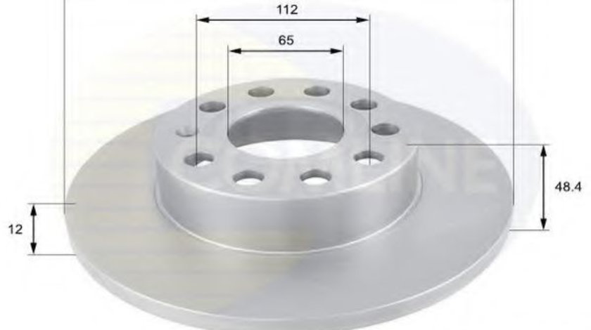 Disc frana SKODA OCTAVIA II (1Z3) (2004 - 2013) COMLINE ADC1448 piesa NOUA