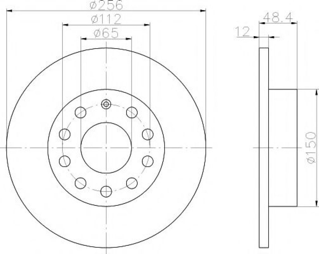Disc frana SKODA OCTAVIA II (1Z3) (2004 - 2013) TEXTAR 92121103 piesa NOUA