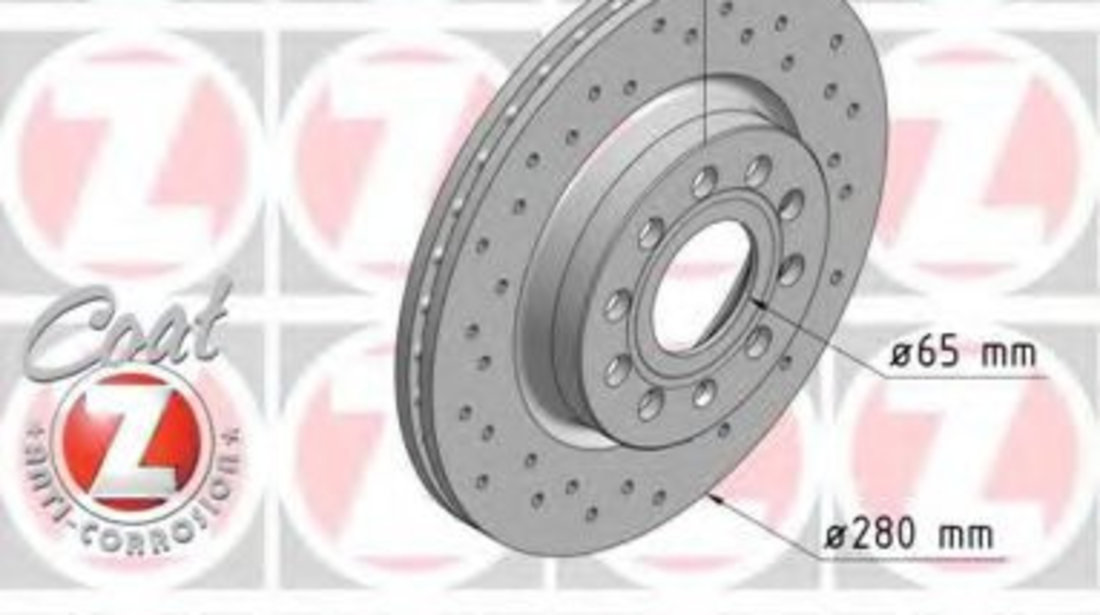 Disc frana SKODA OCTAVIA II (1Z3) (2004 - 2013) ZIMMERMANN 600.3233.52 piesa NOUA