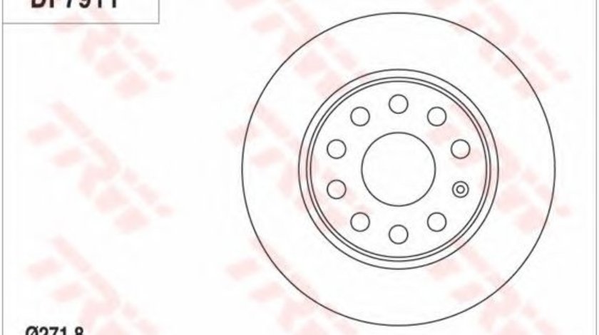 Disc frana SKODA OCTAVIA II Combi (1Z5) (2004 - 2013) TRW DF7911 piesa NOUA